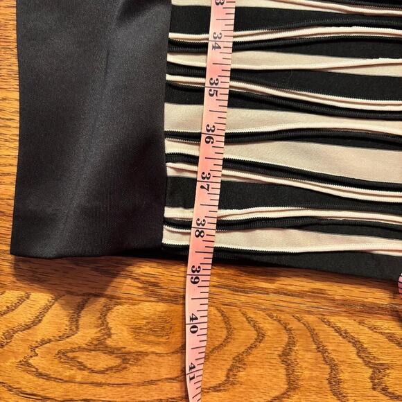 Connected apparel Black dress with Zebra print on front size 10 Stretchy - Picture 8 of 9